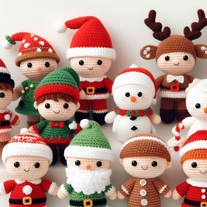 Enfeite de personagem Menina Noel.